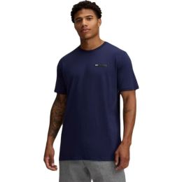 Снимка на Under Armour STRIP LOGO Мъжка тениска, тъмносин, размер M