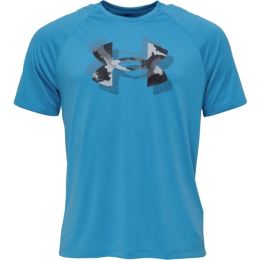 Снимка на Under Armour TECH PRINT FILL Мъжка тениска, синьо, размер S
