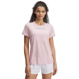 Снимка на Under Armour TECH PTH GRAPHIC Дамска тениска, розово, размер