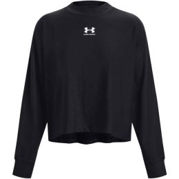Снимка на Under Armour UA RIVAL TERRY OVERSIZED CRW Дамска тренировъчна тениска, черно, размер S