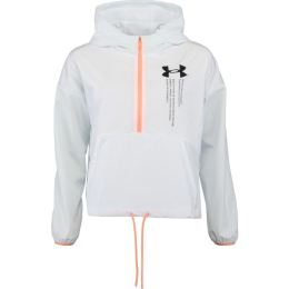 Снимка на Under Armour WOVEN GRAPHIC JACKET Дамско яке за тренировки, бяло, размер