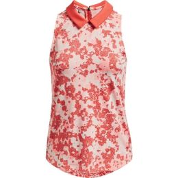 Снимка на Under Armour ZINGER RISE SLVLS POLO Дамска тениска с яка за голф, цвят сьомга, размер