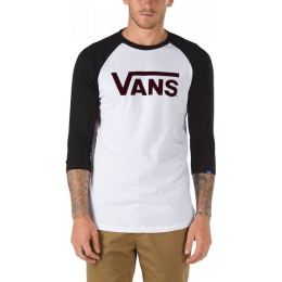 Снимка на Vans CLASSIC RAGLAN Мъжка тениска, бяло, размер XXL