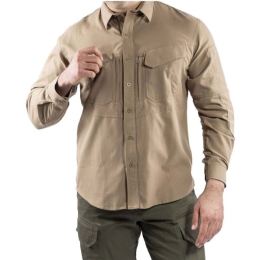 Снимка на VAVWEAR TACTEC01 Мъжка риза, бежово, размер XXXL