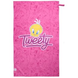 Снимка на Warner Bros TWEETY 80 x 130 Бързо изсъхваща хавлия, розово, размер