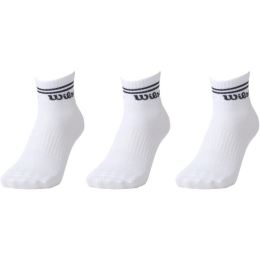 Снимка на Wilson 3PP MENS QUARTER Мъжки чорапи, бяло, размер