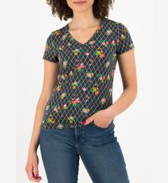 Снимка на Blutsgeschwister Grid of Flowers T-shirt Cheren