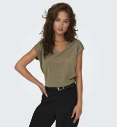 Снимка на ONLY Silvery T-shirt Zlaten