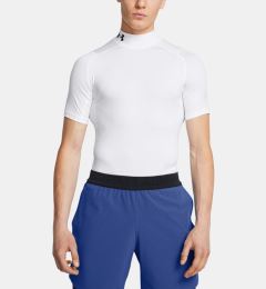 Снимка на Under Armour UA HG Armour Comp Mock SS T-shirt Byal