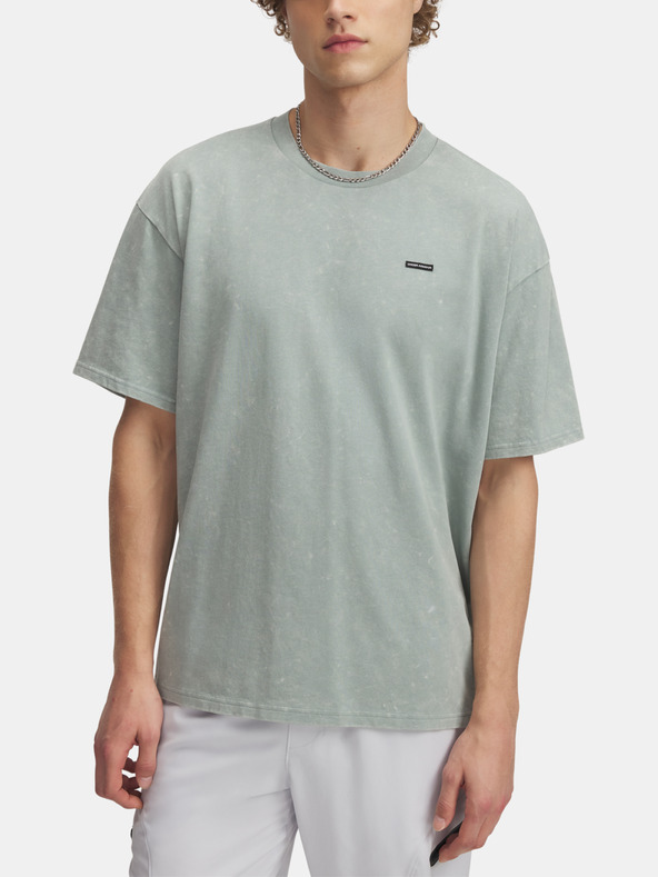 Снимка на Under Armour UA M HW OS LOGO WASH SS T-shirt Zelen
