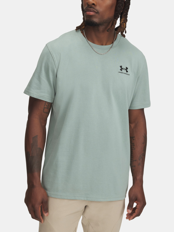 Снимка на Under Armour UA M LOGO EMB HEAVYWEIGHT SS T-shirt Zelen